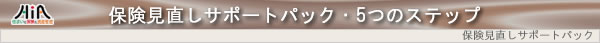 保険見直しサポートパック・5つのステップ